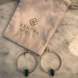 Kendra Scott Emerald Green Cat’s Eye Earrings